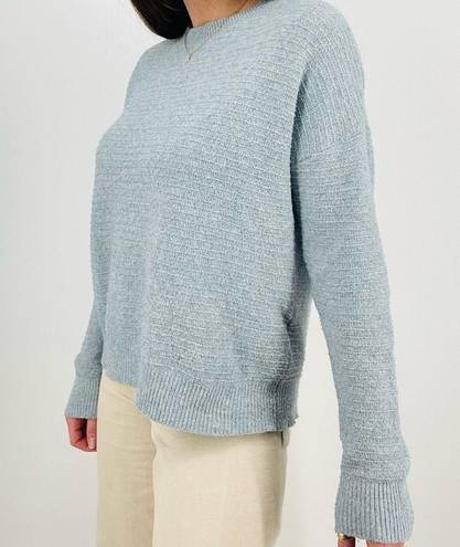 VERO MODA  sky blue ribbed crewneck sweater size s