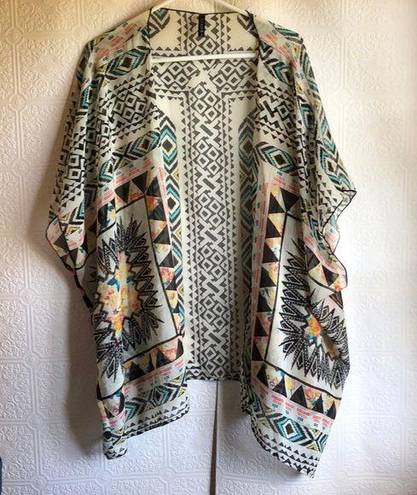 Full Tilt  by Tilly’s Southwest Aztec Cardigan Duster Small