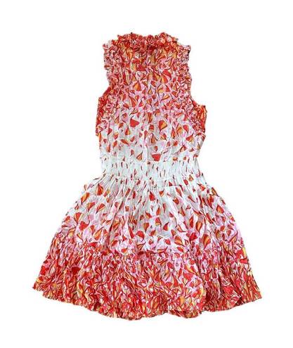 Poupette St. Barth  Triny Printed Mini Dress Pink Petale