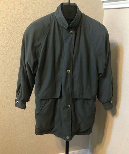 London Fog  olive microfiber jacket sz medium