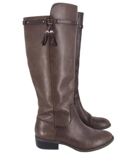 Ralph Lauren  MARSALIS BROWN LEATHER RIDING BOOTS EQUESTRIAN WOMENS 7.5 $495