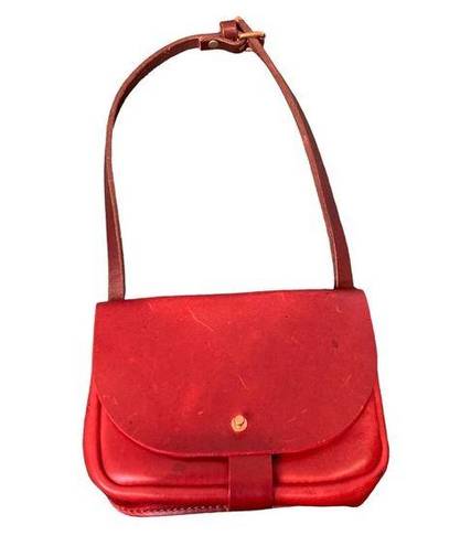 Krass&co Orox Leather  Merces Petite Red Leather Shoulder Bag