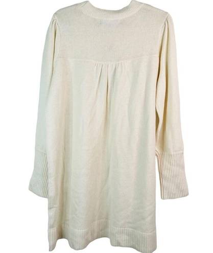 Hill House  Cream The Silvie Sweater Wool Dress Cream Large