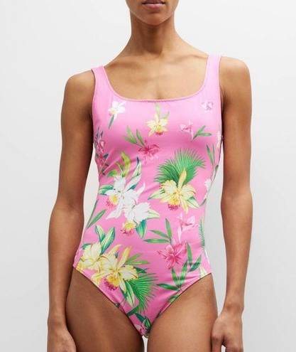 Tommy Bahama Orchid Garden Reversible Lace-Back One-Piece Swimsuit NEW