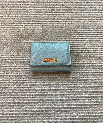 Tahari Cinderella Blue Shimmer Pearl Wallet