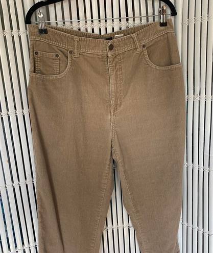 Vintage Bill Blass Corduroy Jeans Tan Size 12