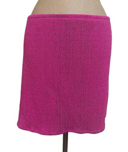 Good American  NWT Always Fits hot pink coverup skirt size 4XL