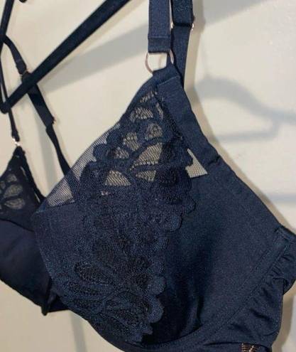 NWOT Rihanna Savage X Fenty Black Bra 38DD Size undefined