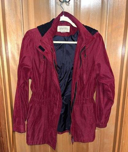 St. John’s Bay Authentic St Johns Bay Dark Red Rain Jacket