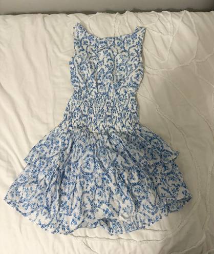 Blue And White Mini Dress