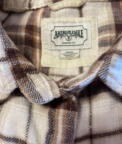 American Eagle Outfitters Cropped Flannel