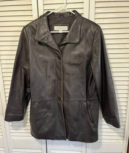 Liz Claiborne Women’s Leather Jacket Size Medium 