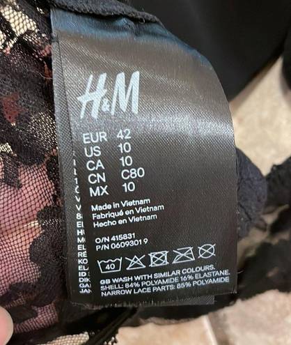H&M Bandeau bra black