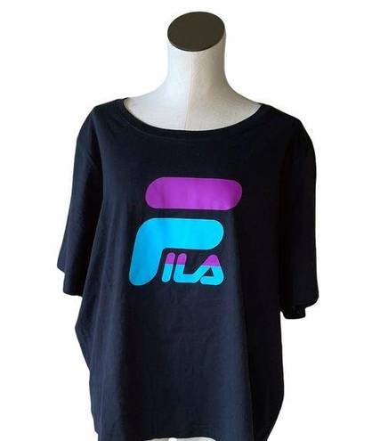 NWT  Osanna Tee Fila Color Block Logo  3X