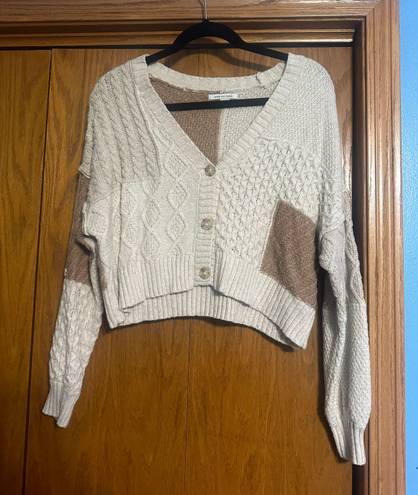 American Eagle Cropped Knit Sweater