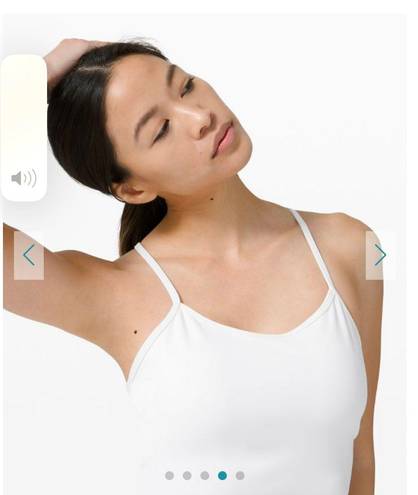 Lululemon Power Y Tank Everlux *Asia Fit White 