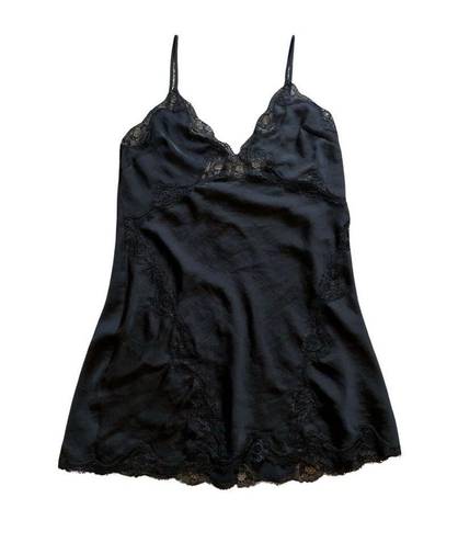 Victoria's Secret Victoria’s Secret Nightgown Slip Dress Black Lace Size Medium