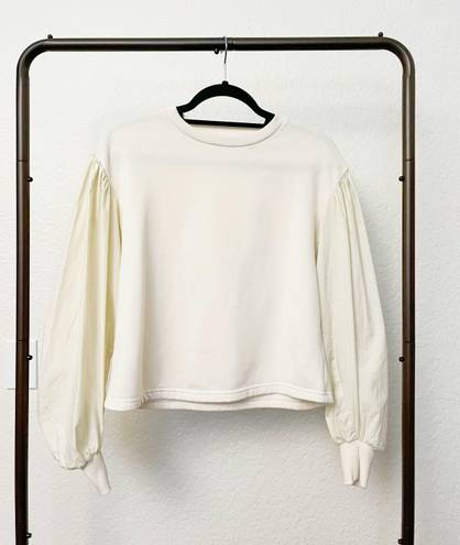 VERO MODA Cream Contrast Balloon Sleeve Sweater