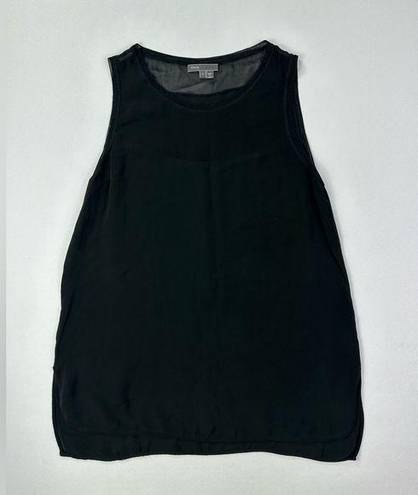 Vince *  silk black tank top size L large