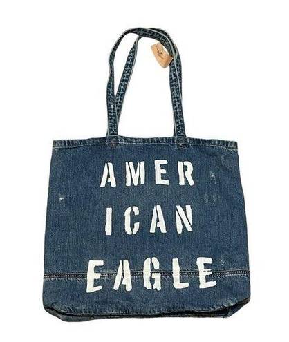 American Eagle NWT  Denim Tote Shoulder Bag 17x15x3.5”