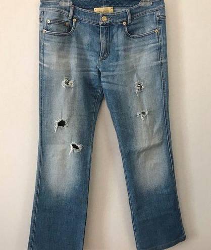 St. John  Jeans Straight Leg Mid Rise Med Wash