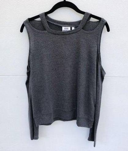 Good American The Cold Shoulder Sweater