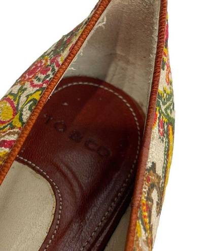 Krass&co to &  italy floral boho flats Size 7