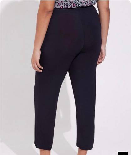 Torrid Super Soft Bamboo Jersey Full Length Sleep Pant in deep black leopard