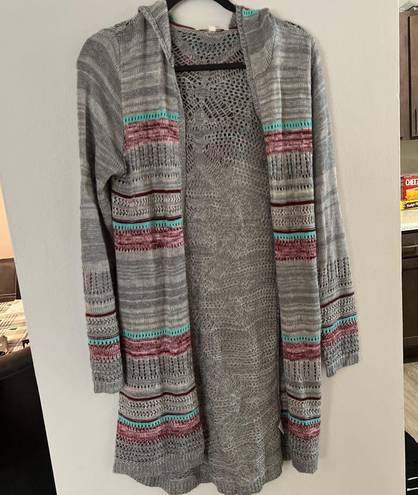 Jolt Long Hooded Cardigan