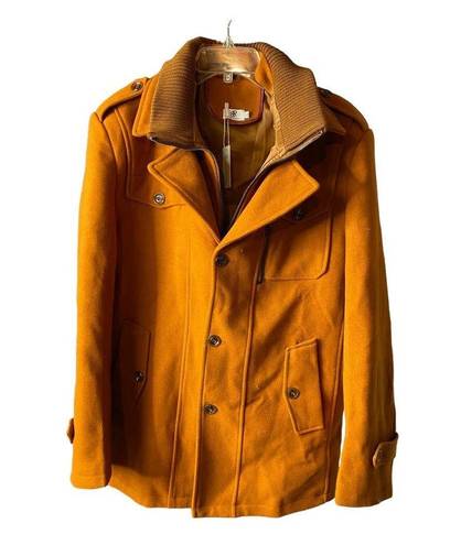 Banana Republic NWT  Jacket 2XL Germany Camel Wool Blend Outdoor Button Ribbed