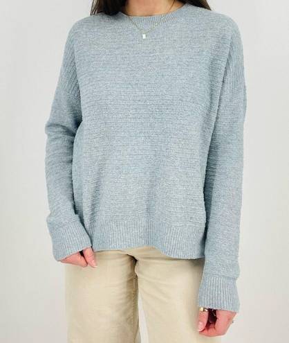 VERO MODA  sky blue ribbed crewneck sweater size s