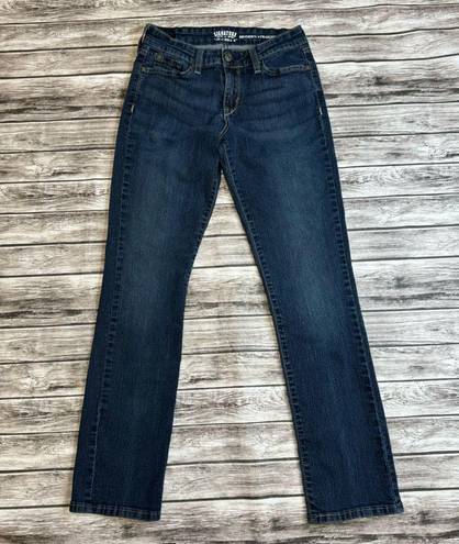 Levi Strauss & CO. Signature Women's Modern Straight Mid Rise Jeans Dark Blue 26