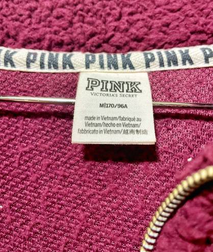 Victoria's Secret Pink Sherpa Quarter Zip Pullover