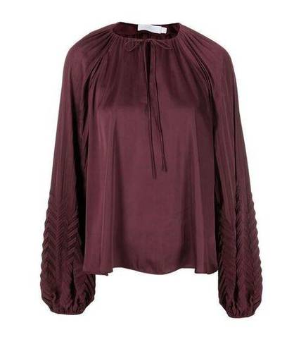 Mulberry Jonathan Simkhai NWT Wanda Pleated Detail Top in  Size 0