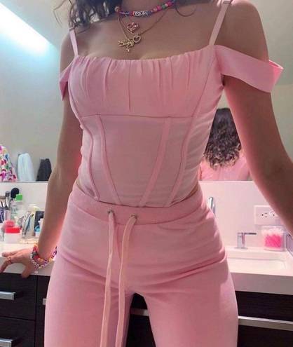 I am gia Pink  Corset Top 