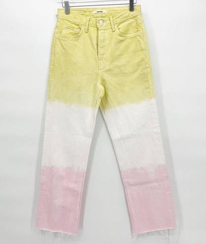 GRLFRND NWT  Mica Straight Leg Jeans 25 Pink Crush Wash *FLAWED*