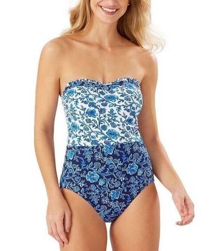 Tommy Bahama New.  blue swimsuit.  Size 8. MSRP $159