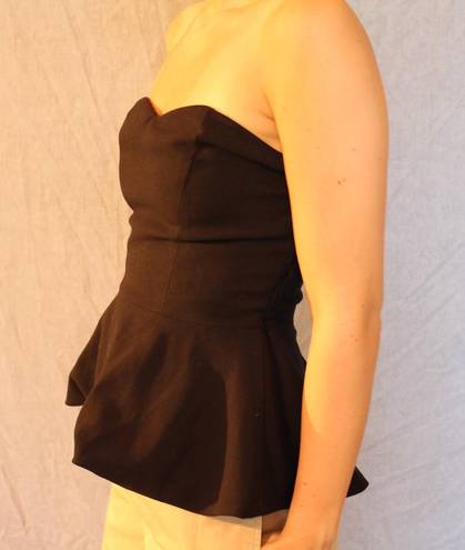 Forever 21 Strapless Black Dressy Shirt