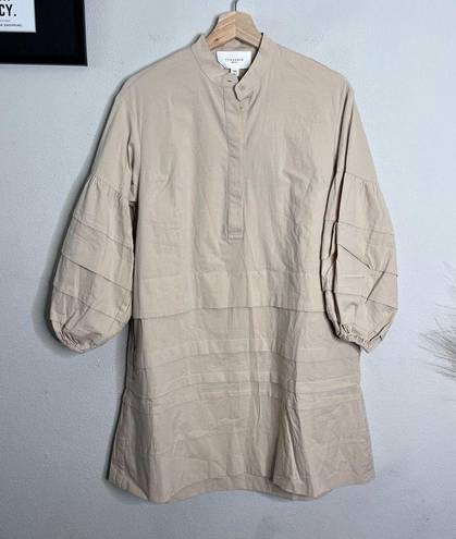 Tuckernuck  NWT Pomander Place Dress Khaki Chelsea Tan Cotton Mini Dress Size XXS