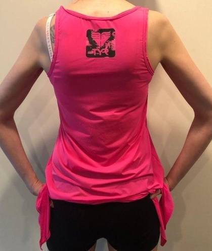 Tyr. Dual Adjustable Side Tie Tank Top Bright Hot Pink S SM Small Quick Dry Tunic