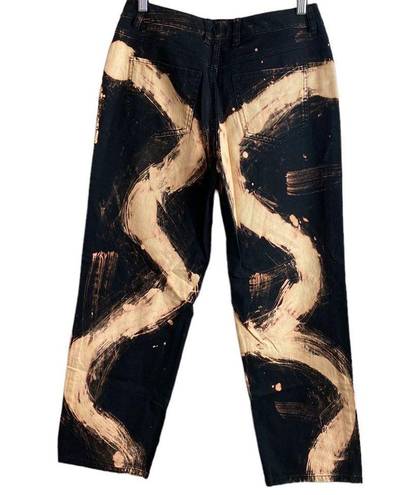 Talbots  art to wear bleach design denim