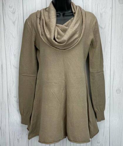 Patty Boutik khaki tunic length lightweight sweater size Large