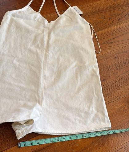 ZARA White Denim Romper / Playsuit Summer Shorts