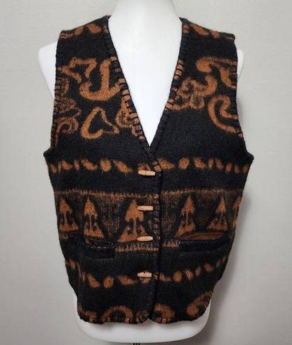 At Last Vintage  studio aztec vest size large