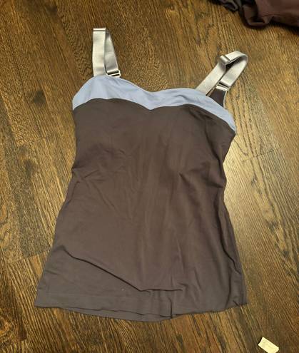 Lululemon Vintage  grey and blue tank