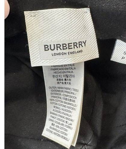 Burberry  TB Logo Canvas Baseball Cap Hat Navy Blue Size S Adjustable Snap