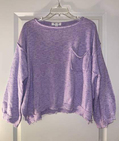These Three Boutique Purple Sweater