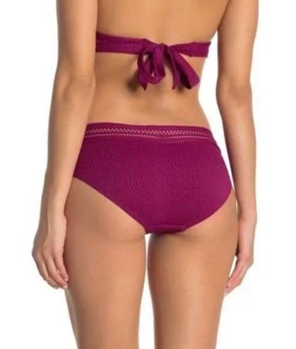 Robin Piccone Perla Bikini Bottoms Crochet Textured