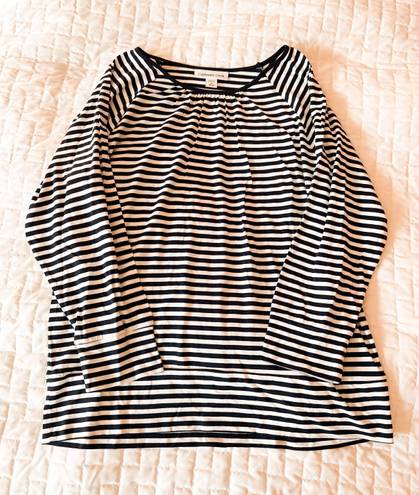 Coldwater Creek Striped Long Sleeve Top Size Medium 10/12