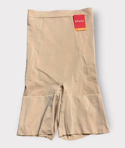 Spanx  High-Waisted Mid-Thigh Shorts Women's Medium Soft Nude NWOT